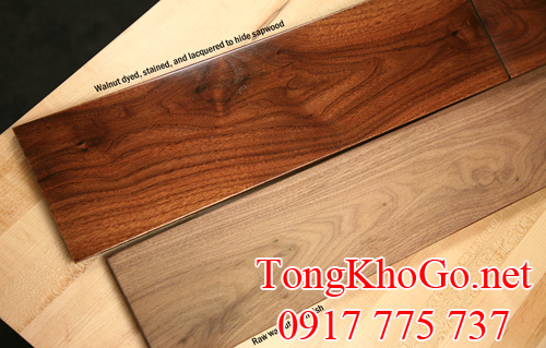 gỗ óc chó (gỗ walnut) khi hoàn thành