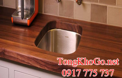 gỗ óc chó (walnut) làm bếp