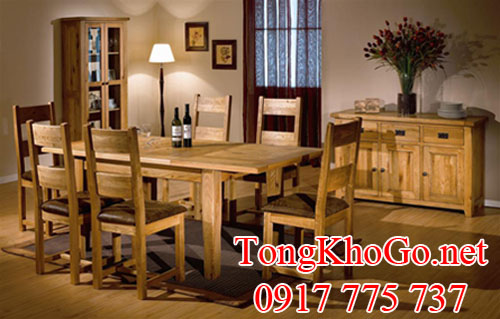 nội thất gỗ sồi (oak) thật sang trọng